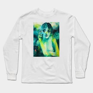 Smoking girl Long Sleeve T-Shirt